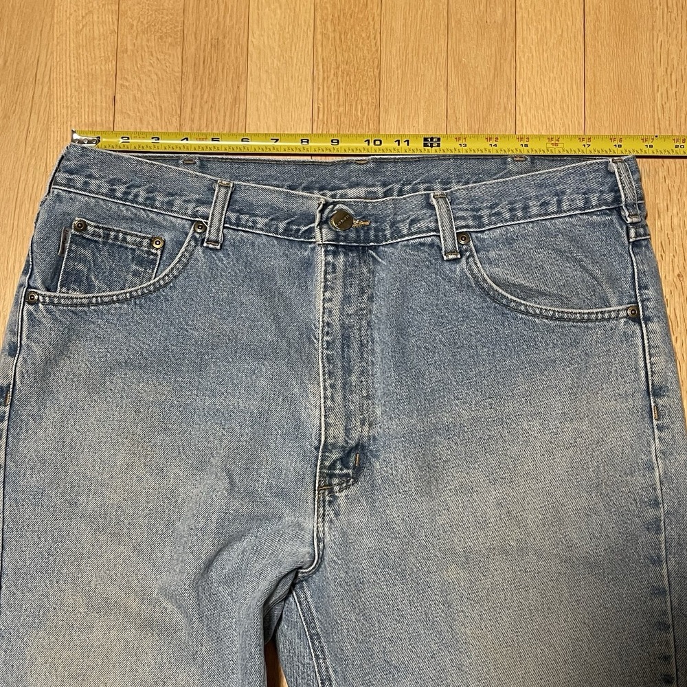 Carhartt Jeans Mens 40x32 Blue Relaxed Fit Straight Leg Denim Stretch Casual - Picture 5 of 8